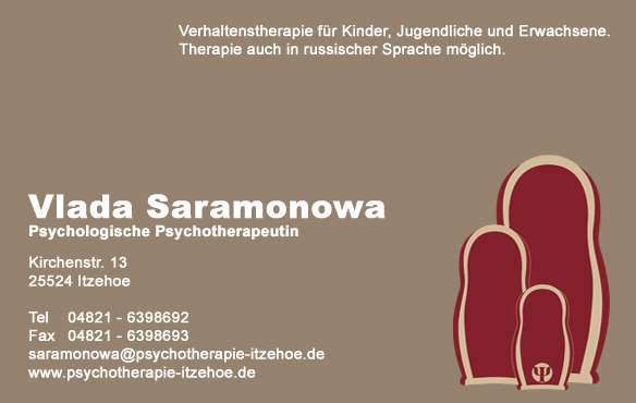 Vlada Saramonowa - Psychologische Psychotherapeutin